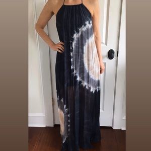 Young Fabulous & Broke Tie Dye Halter Maxi Dress